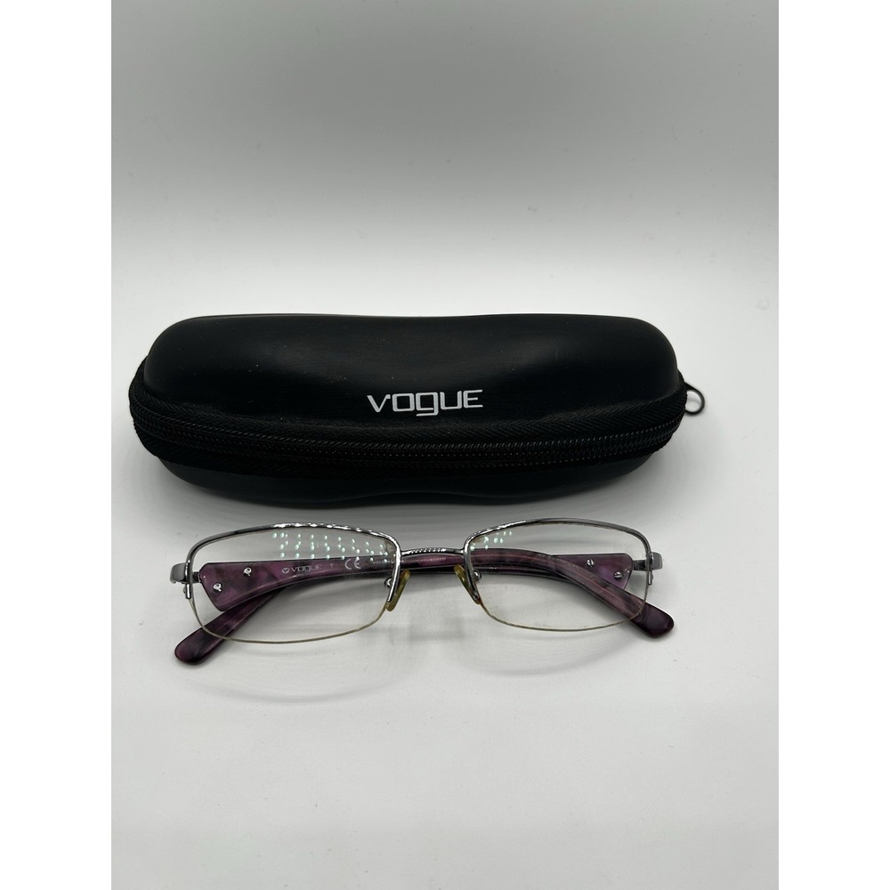 Vogue VO 3686‎ 612 Purple Eyeglasses Frames 50-18-135 Semi-Rimless w/ Case